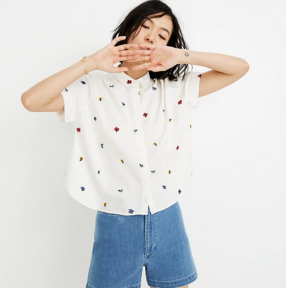 Madewell Embroidered Hilltop Shirt